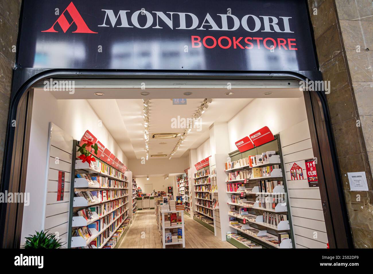 Livorno, via grande, Mondadori librerie all'ingresso, ampia scelta di libri, interni moderni, esposizione di libri organizzata e pulita, promozioni, vendita al dettaglio Foto Stock Livorno, via grande, Mondadori librerie all'ingresso, ampia scelta di libri, interni moderni, esposizione di libri organizzata e pulita, promozioni, vendita al dettaglio Foto Stock