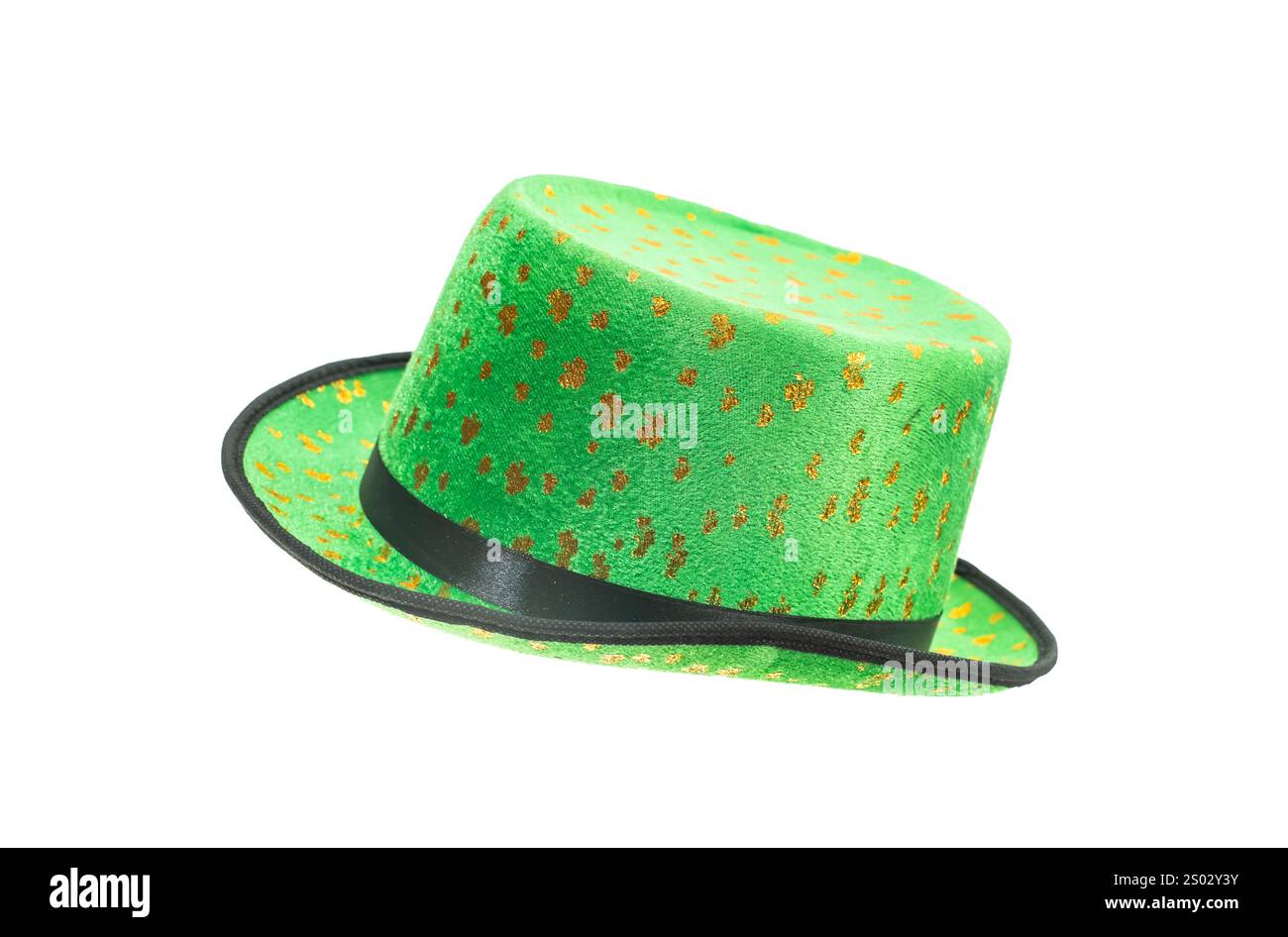 Cappello di San Patrizio isolato su uno sfondo bianco. Foto Stock