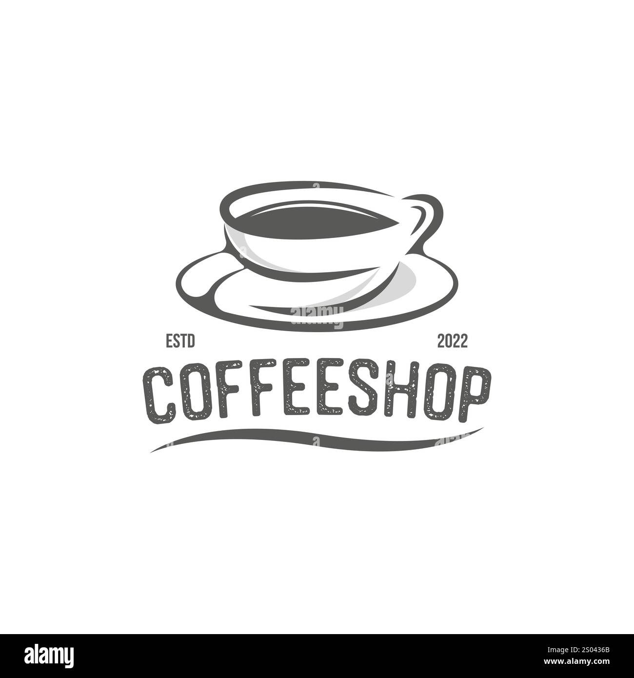 modello di design con logo del bar Illustrazione Vettoriale