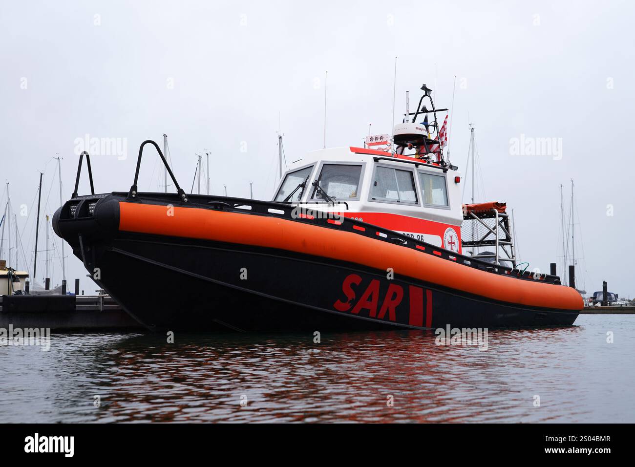 Moderno battello di salvataggio tedesco DGzRS di classe 8,9 metri Foto Stock