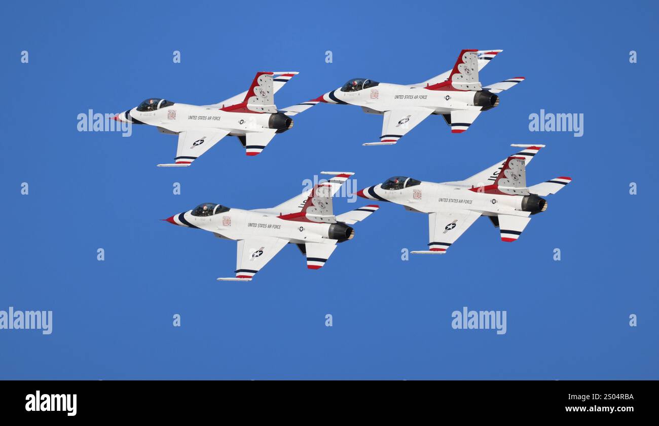 Il USAF Thunderbirds Foto Stock