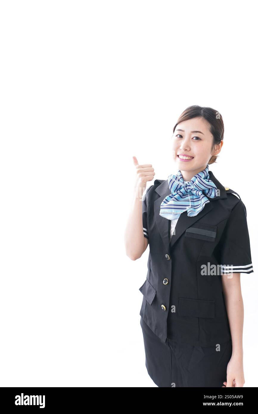 Donna al servizio dei clienti Foto Stock