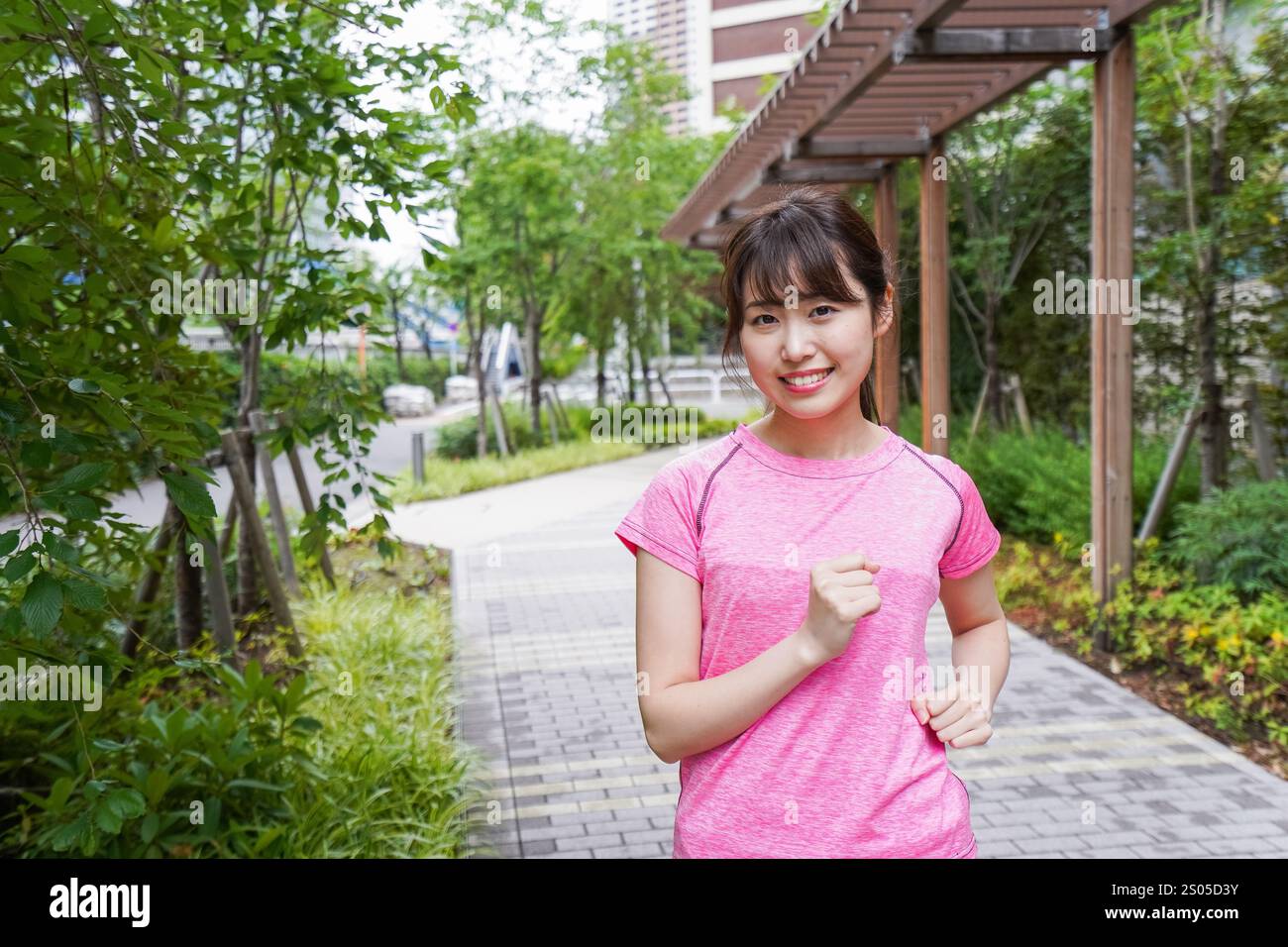 Donne che corrono Foto Stock