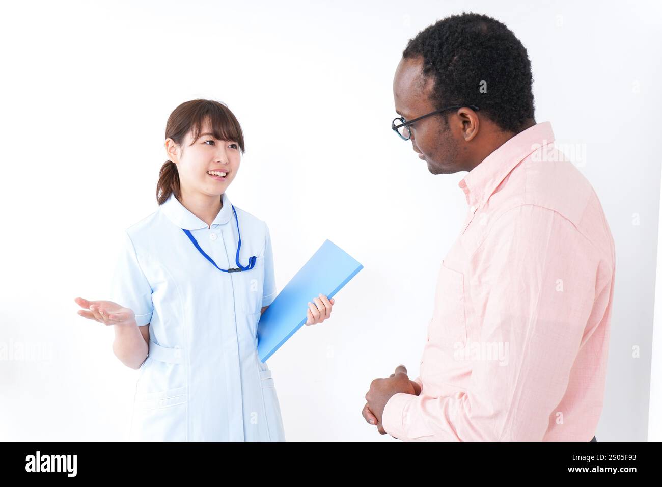 Assistenza medica e stranieri Foto Stock