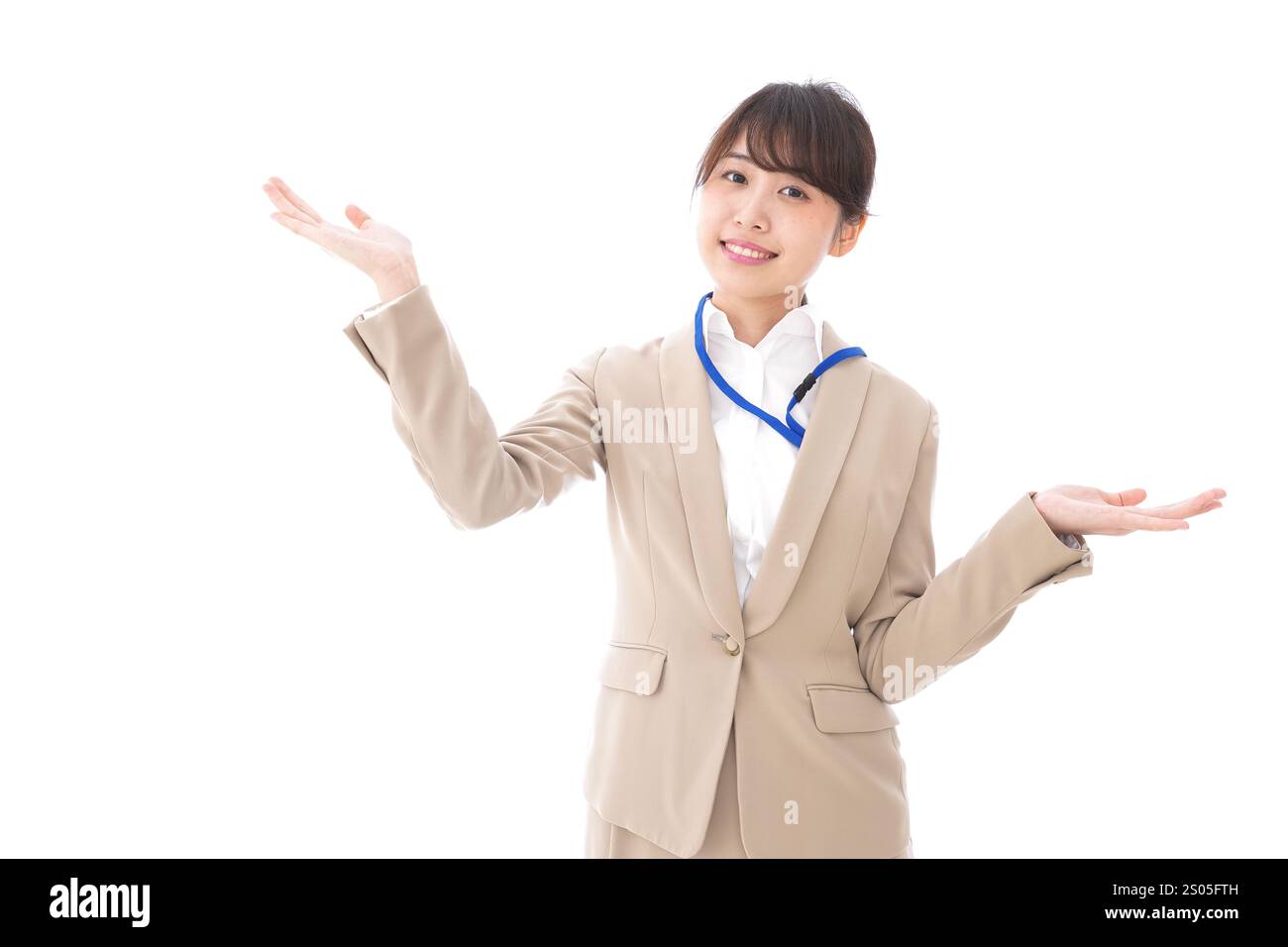 Donna d'affari che fa un confronto Foto Stock Donna d'affari che fa un confronto Foto Stock