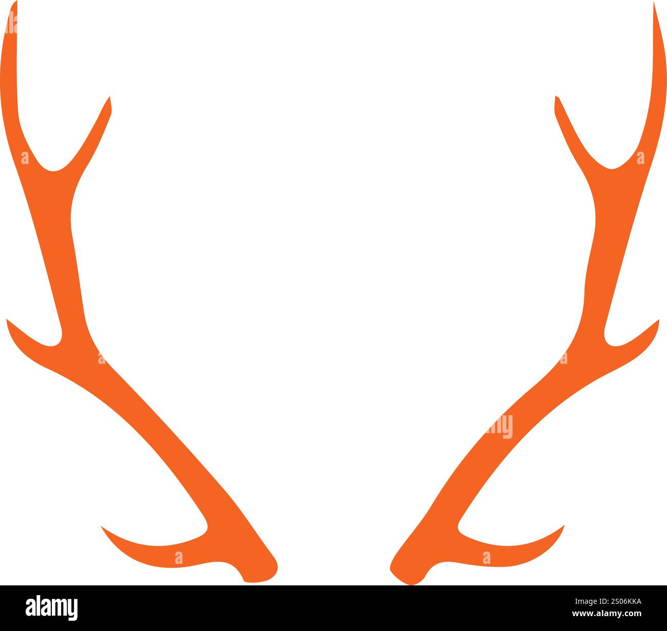 disegni vettoriali di sagome di cervi colorati Illustrazione Vettoriale