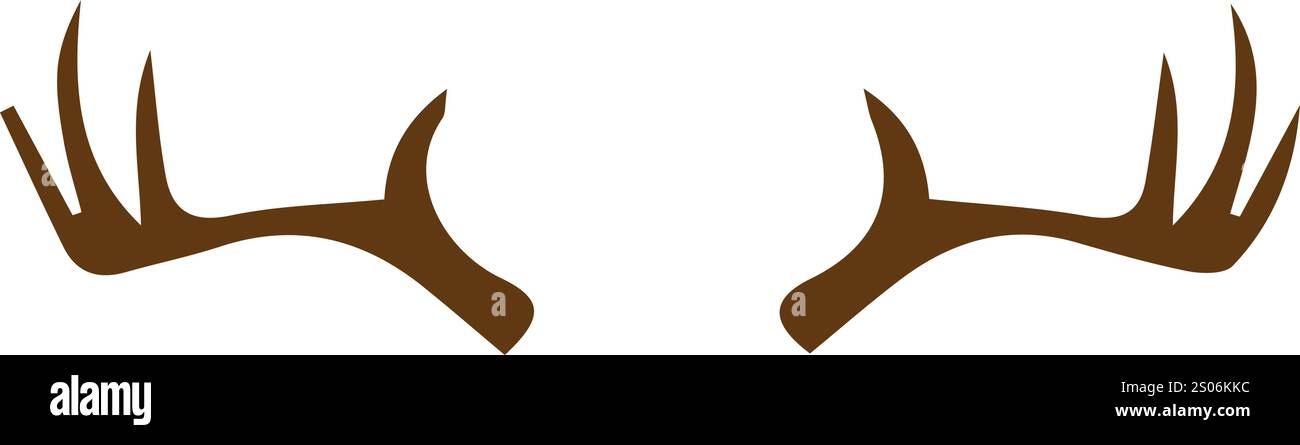 disegni vettoriali di sagome di cervi colorati Illustrazione Vettoriale