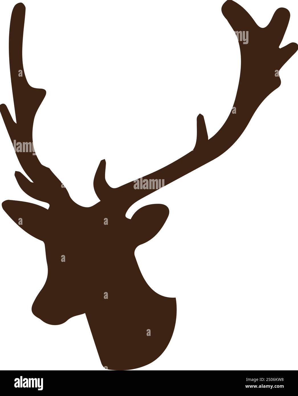 disegni vettoriali di sagome di cervi colorati Illustrazione Vettoriale