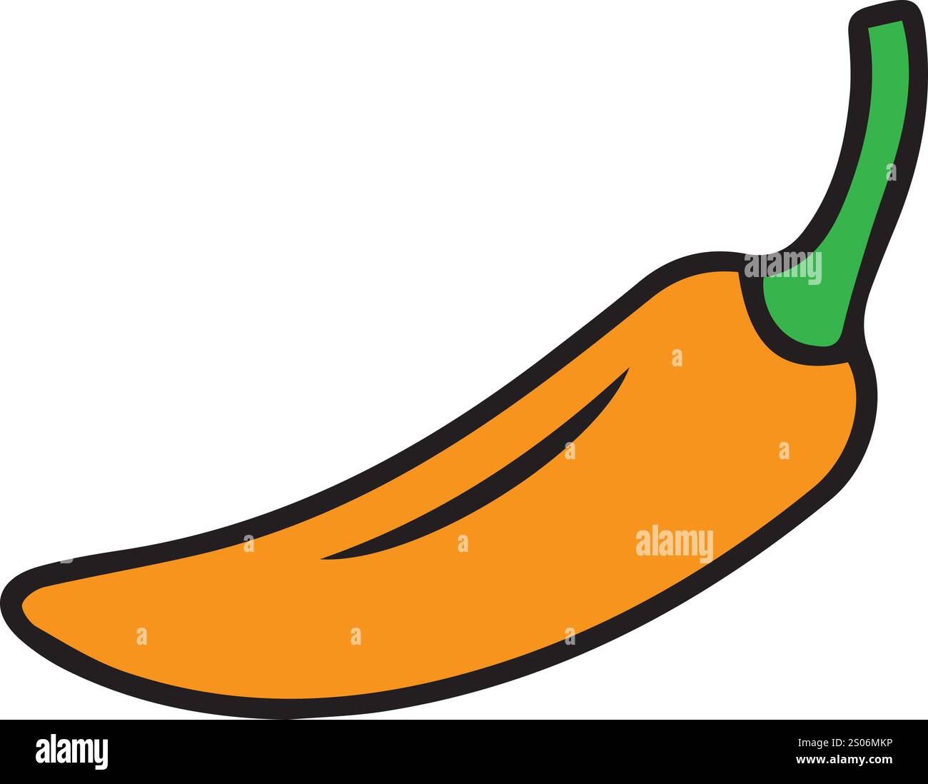 disegni di set di peperoni colorati vettoriali Illustrazione Vettoriale