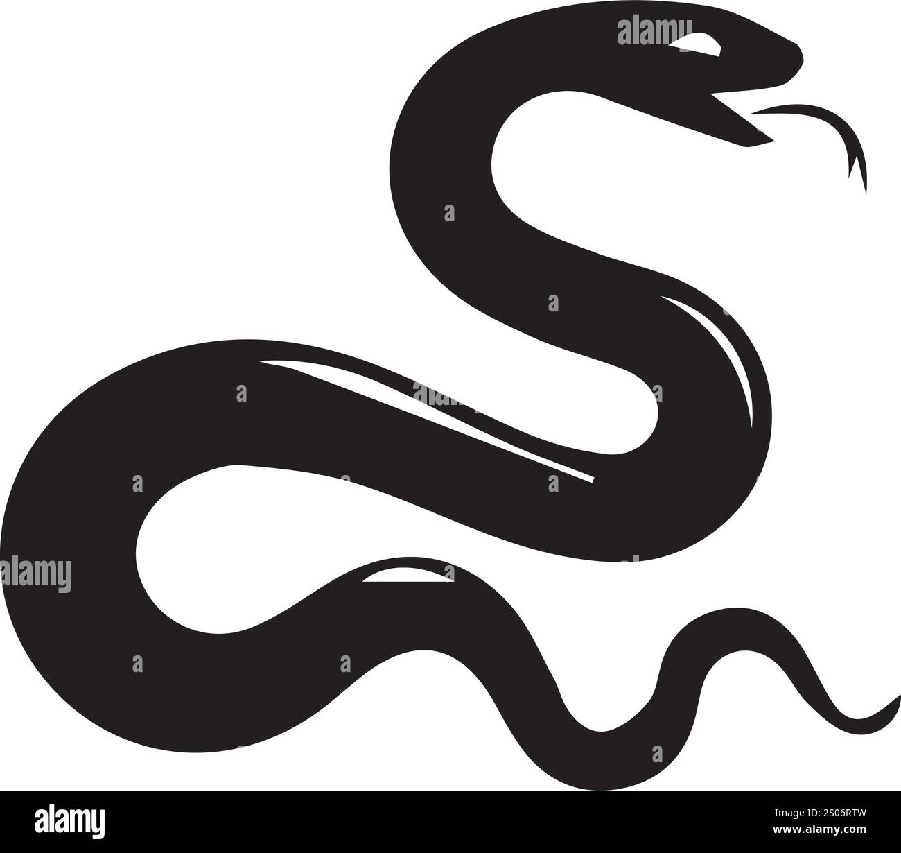 disegni vettoriali di sagome di serpenti colorati Illustrazione Vettoriale