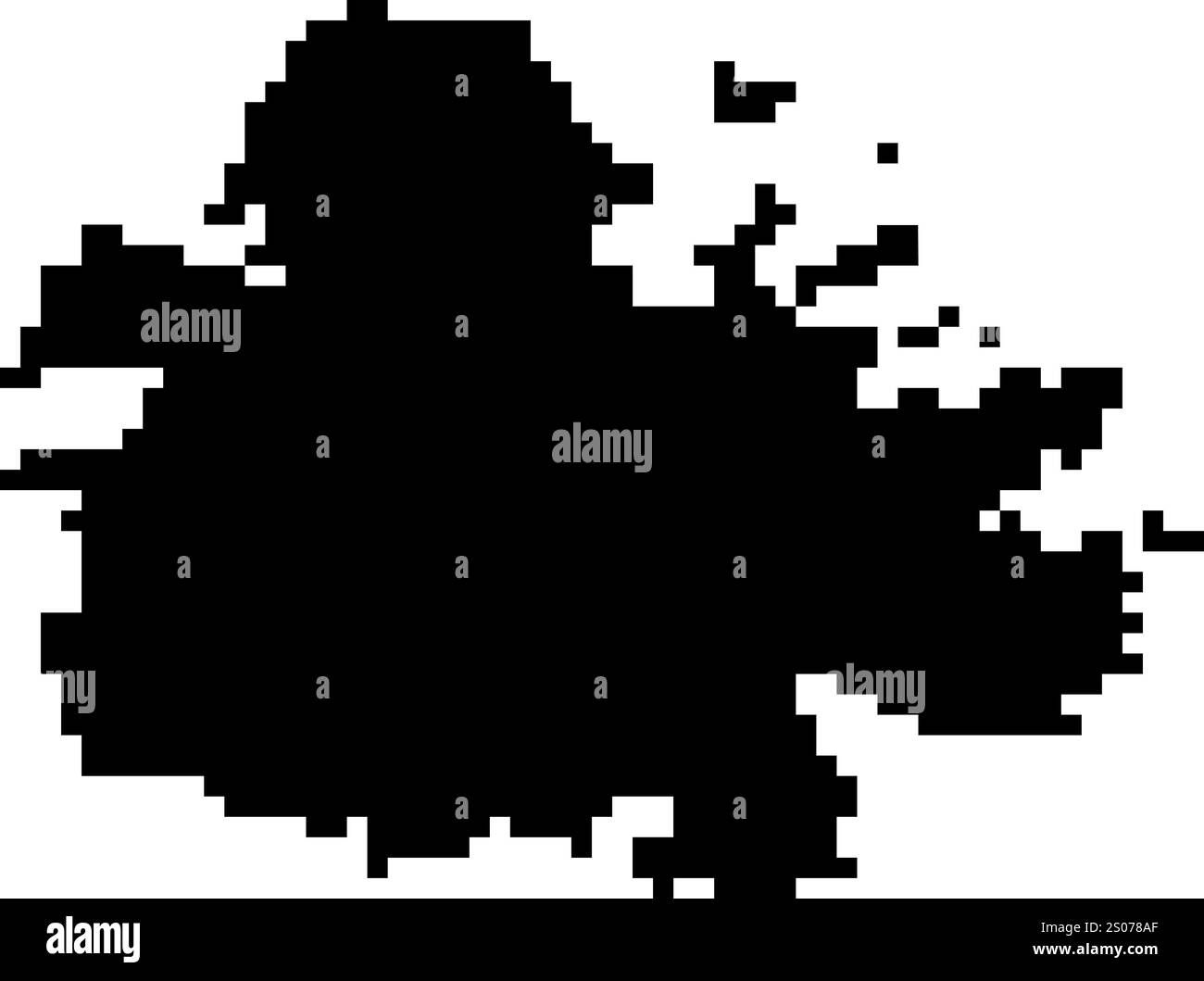 Icone pixellate della mappa del mondo in stile a 8 bit, con oltre 190 paesi. Perfetto per l'arte digitale, i progetti didattici e i progetti a tema. Illustrazione Vettoriale