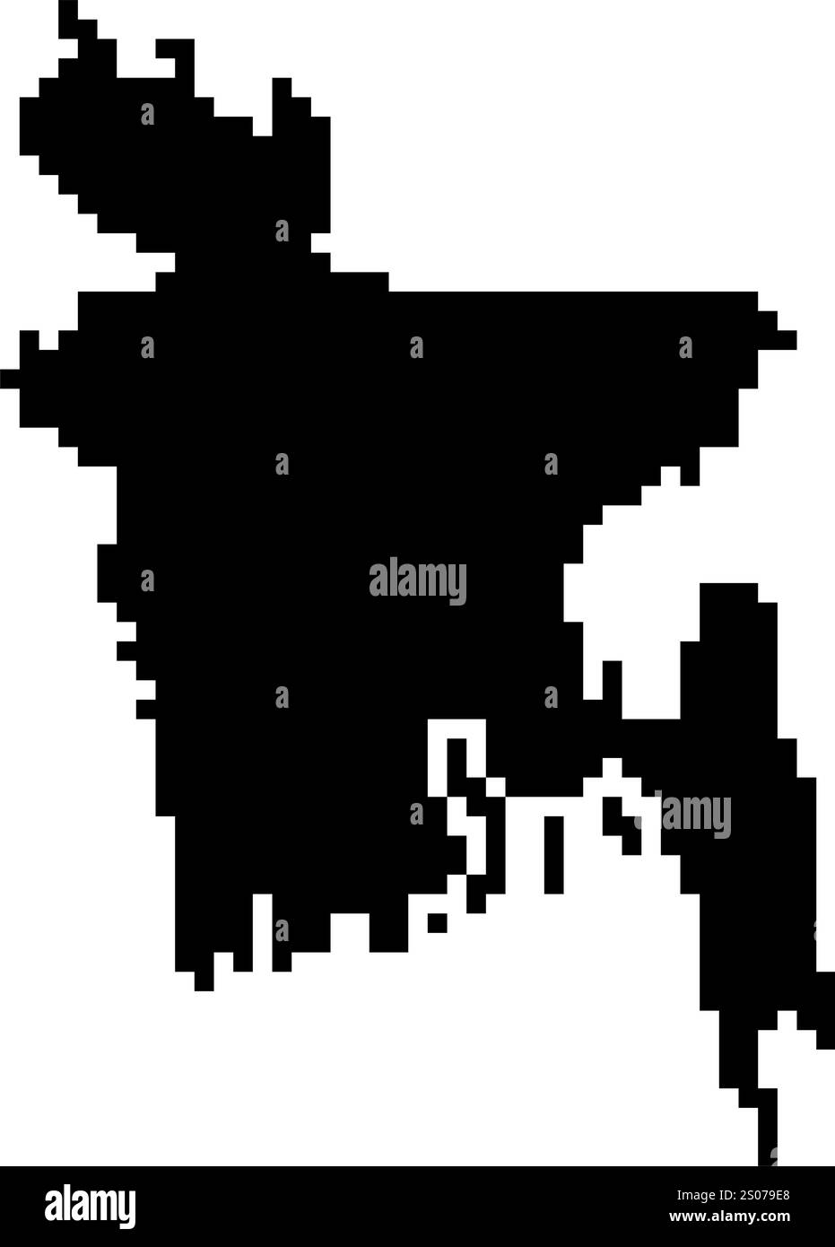 Icone pixellate della mappa del mondo in stile a 8 bit, con oltre 190 paesi. Perfetto per l'arte digitale, i progetti didattici e i progetti a tema. Illustrazione Vettoriale