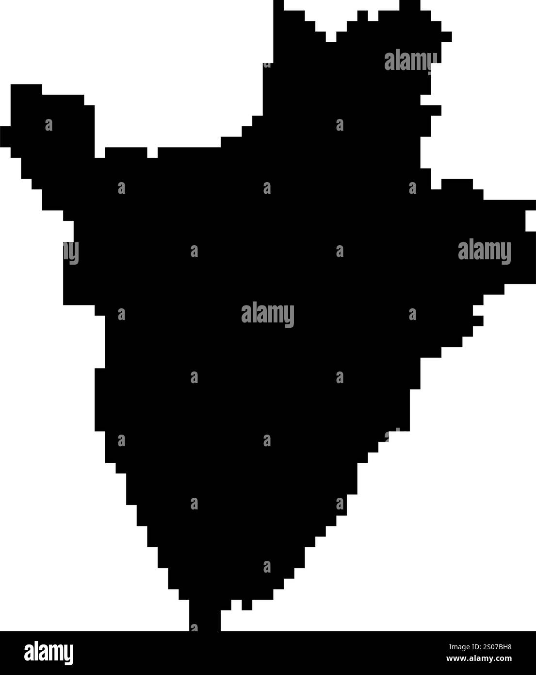 Icone pixellate della mappa del mondo in stile a 8 bit, con oltre 190 paesi. Perfetto per l'arte digitale, i progetti didattici e i progetti a tema. Illustrazione Vettoriale