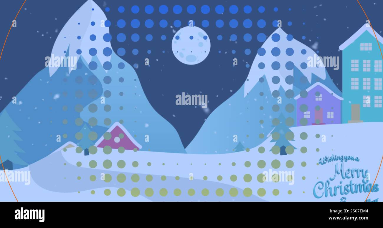 Questa immagine è un'immagine generata digitalmente di una scena natalizia Foto Stock