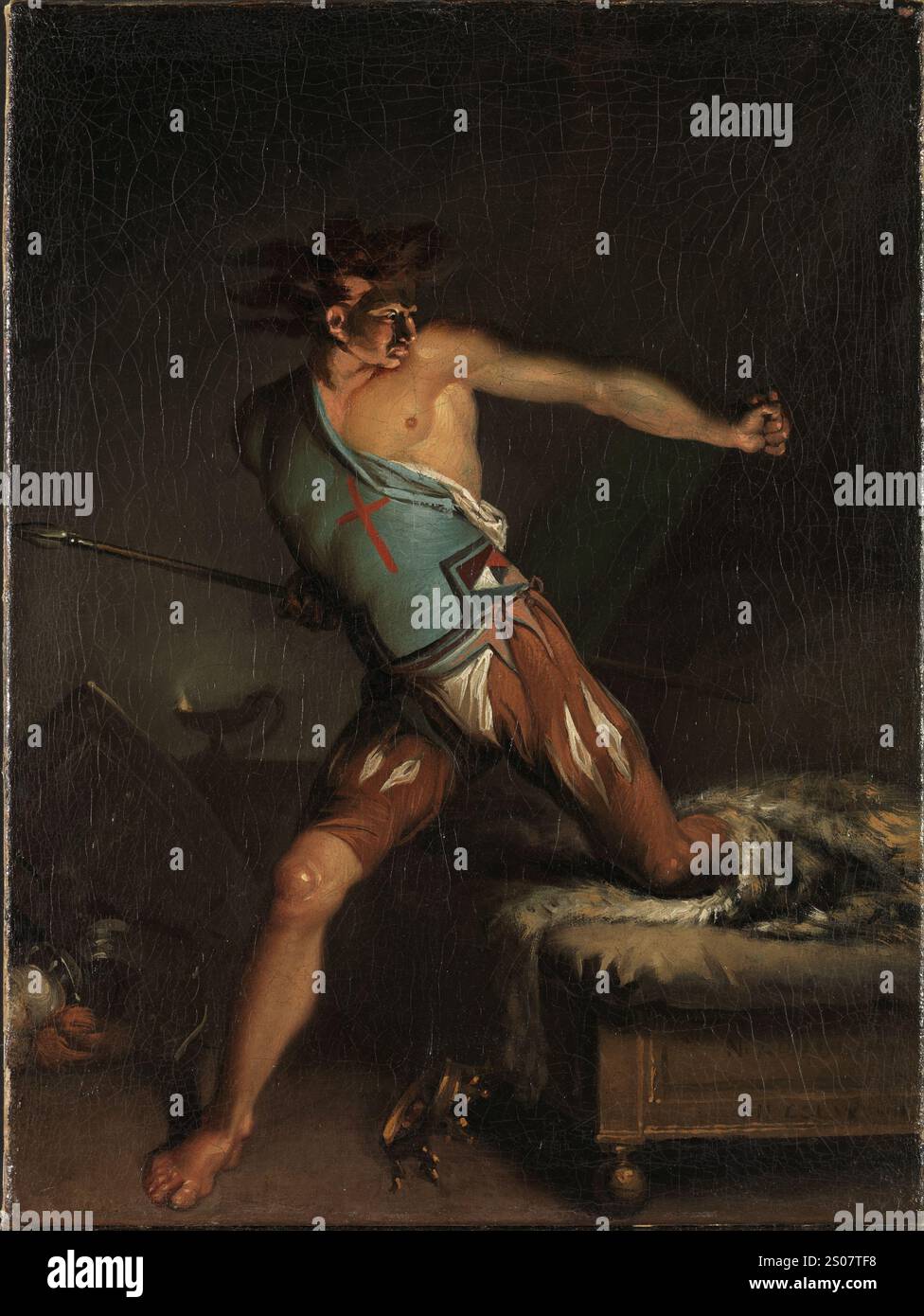 Riccardo III, olio su tela, 1787. Nicolai Abildgaard Foto Stock