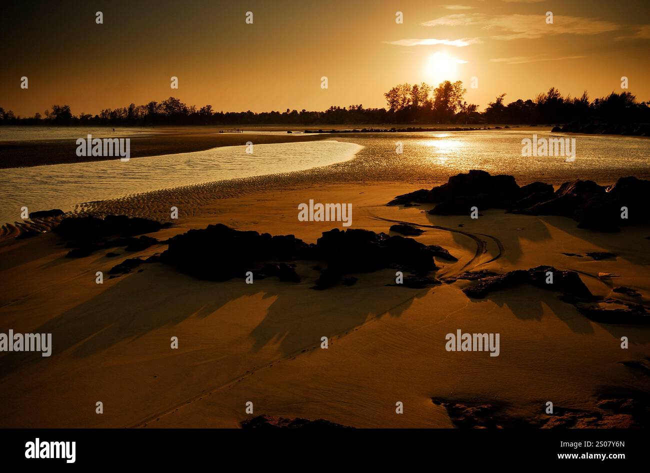 Cherating Beach, Pahang, Malesia Foto Stock