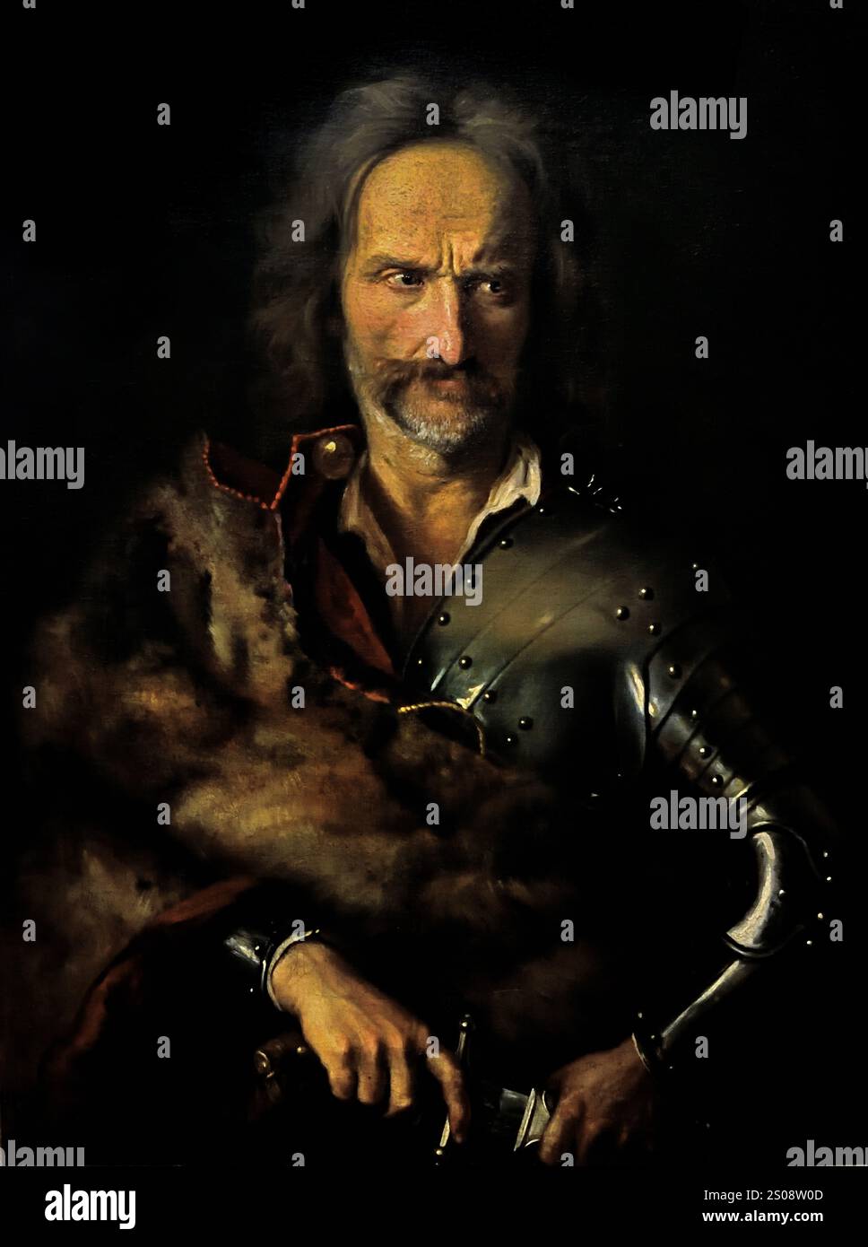 Hommage á Rákóczi (soldato kuruc) 1710-1715 - Museo di Belle Arti, Jan Kupecký , (Johann Kupezky), Pezinok, 1666 - Norimberga, 1740 ,ceco, Museo di Belle Arti, Foto Stock