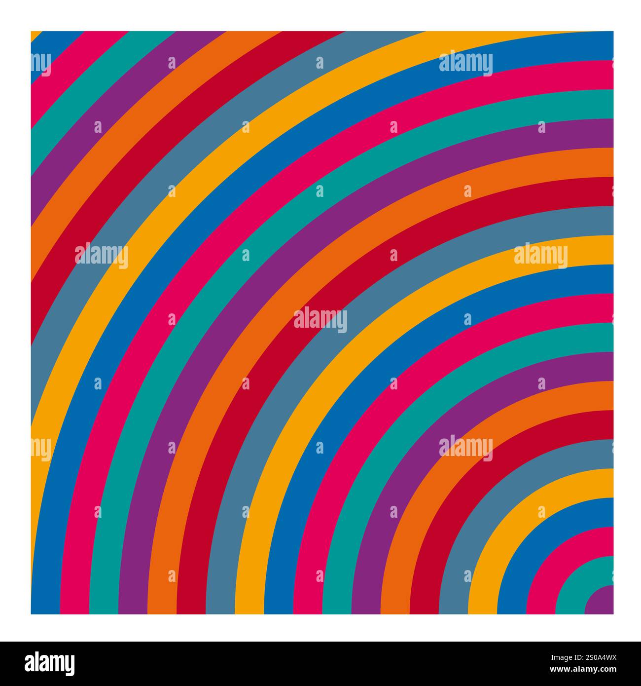 Sfondo grafico di archi circolari colorati Foto Stock