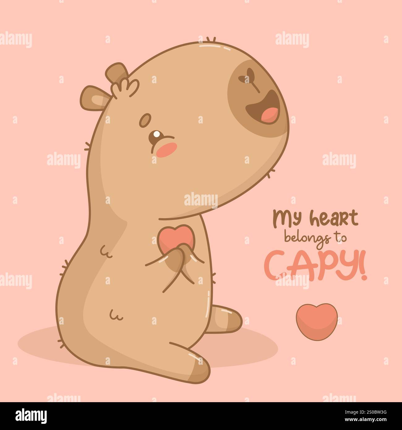 1 x biglietto di auguri – Capy Compleanno Capybara Animali selvatici natura divertente gioco di parole felice ringraziamento amico amante fan mamma papà bambini #79645