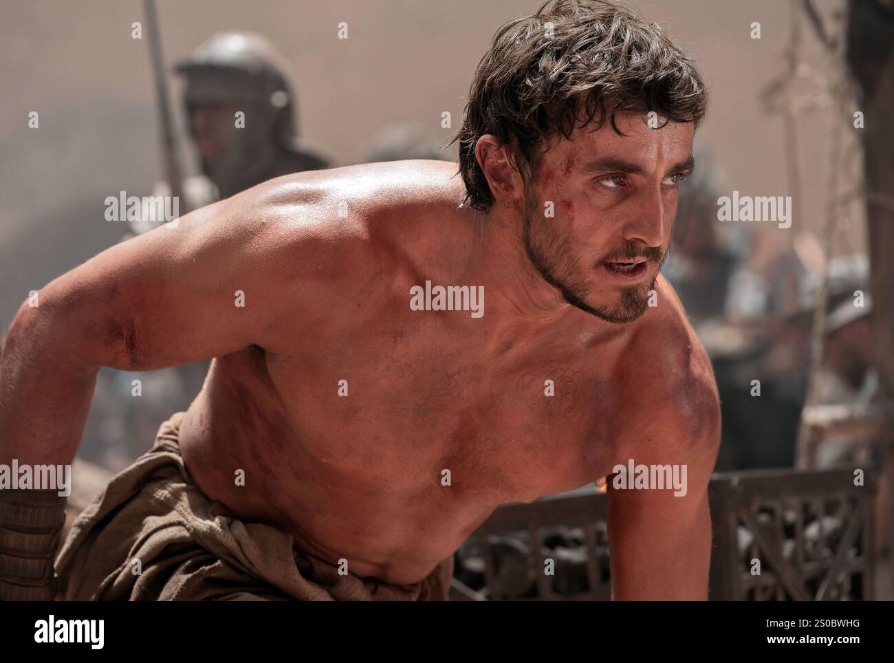 PAUL MESCAL in GLADIATORE II (2024), diretto da RIDLEY SCOTT. Credito: FOTO/album DI IMPORTANZA FONDAMENTALE Foto Stock