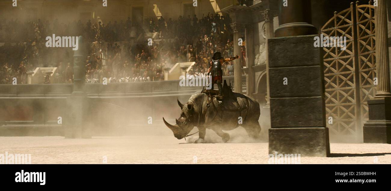 GLADIATOR II (2024), diretto da RIDLEY SCOTT. Credito: FOTO/album DI IMPORTANZA FONDAMENTALE Foto Stock