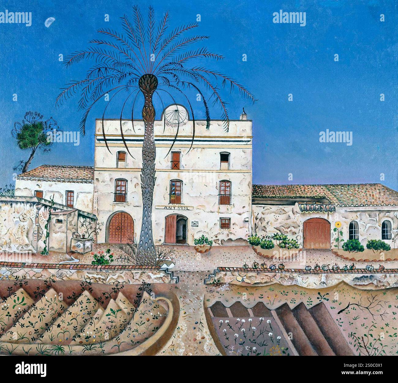 Joan Miro, 1918, la casa de la palmera (la casa con la palma) Foto Stock