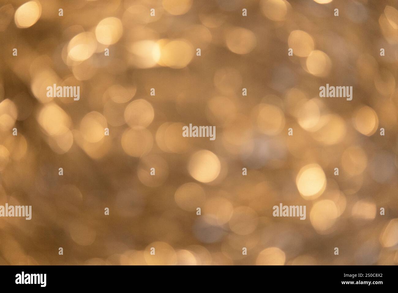 Festoso sfondo bokeh dorato Foto Stock