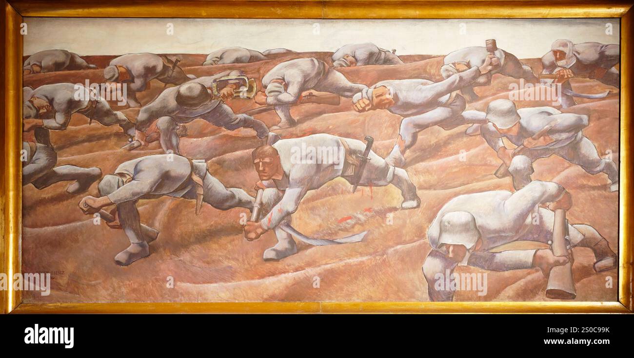 Vienna, Austria. 12 dicembre 2024. Museo di storia militare, Istituto di storia militare di Vienna, Albin Egger Lienz, The Nameless One (1916) Foto Stock