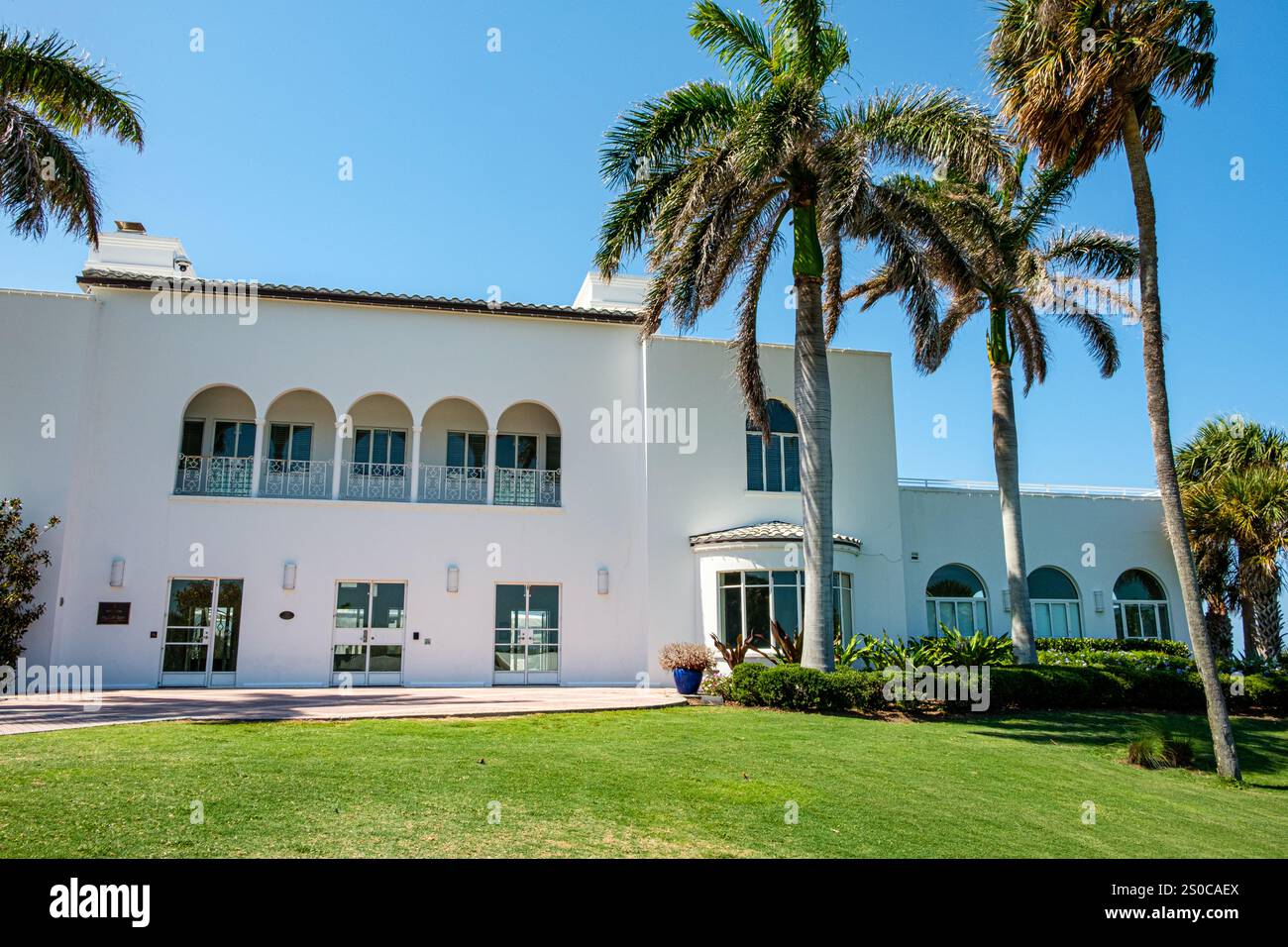 Mansion at Tuckahoe, ne Indian River Drive, Jensen Beach, Florida Foto Stock