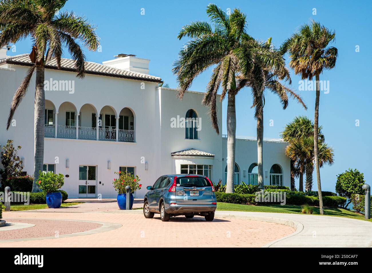 Mansion at Tuckahoe, ne Indian River Drive, Jensen Beach, Florida Foto Stock