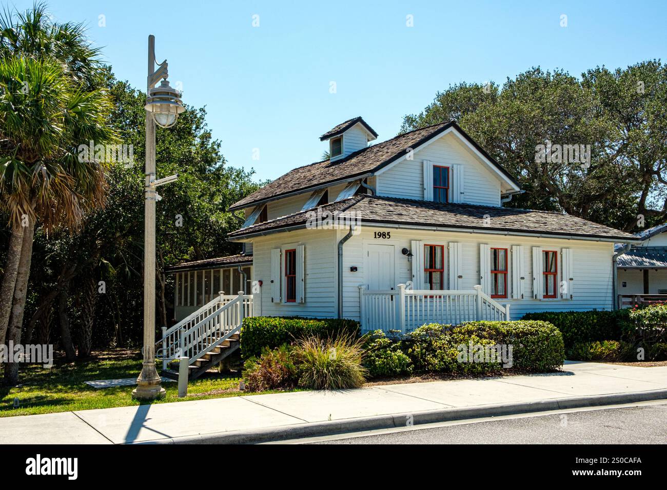 Capitano Henry Sewall House, ne Indian River Drive, Jensen Beach, Florida Foto Stock