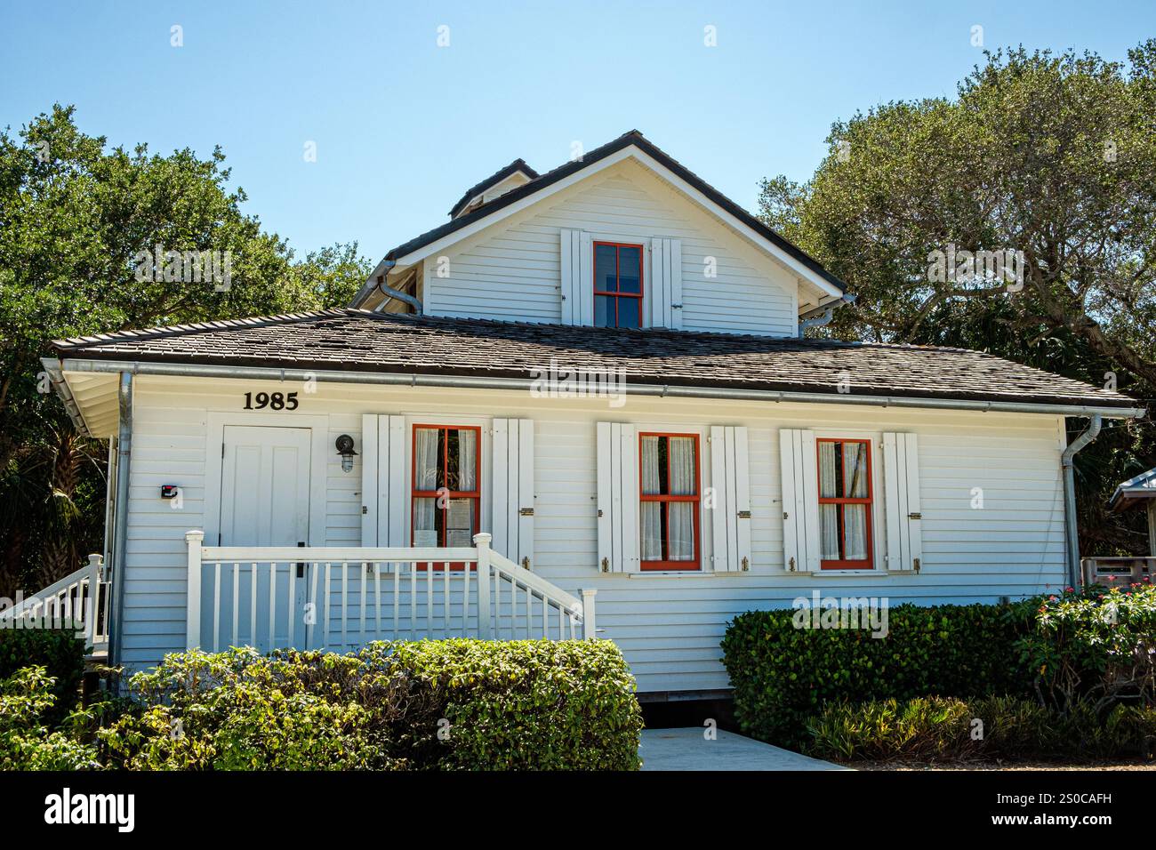 Capitano Henry Sewall House, ne Indian River Drive, Jensen Beach, Florida Foto Stock