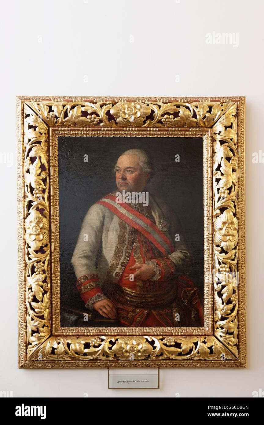 Vienna, Austria. 12 dicembre 2024. Museo di storia militare, Istituto di storia militare di Vienna, Feldmaresciallo Andreas Graf Handik (1710-1790), olio su tela Foto Stock