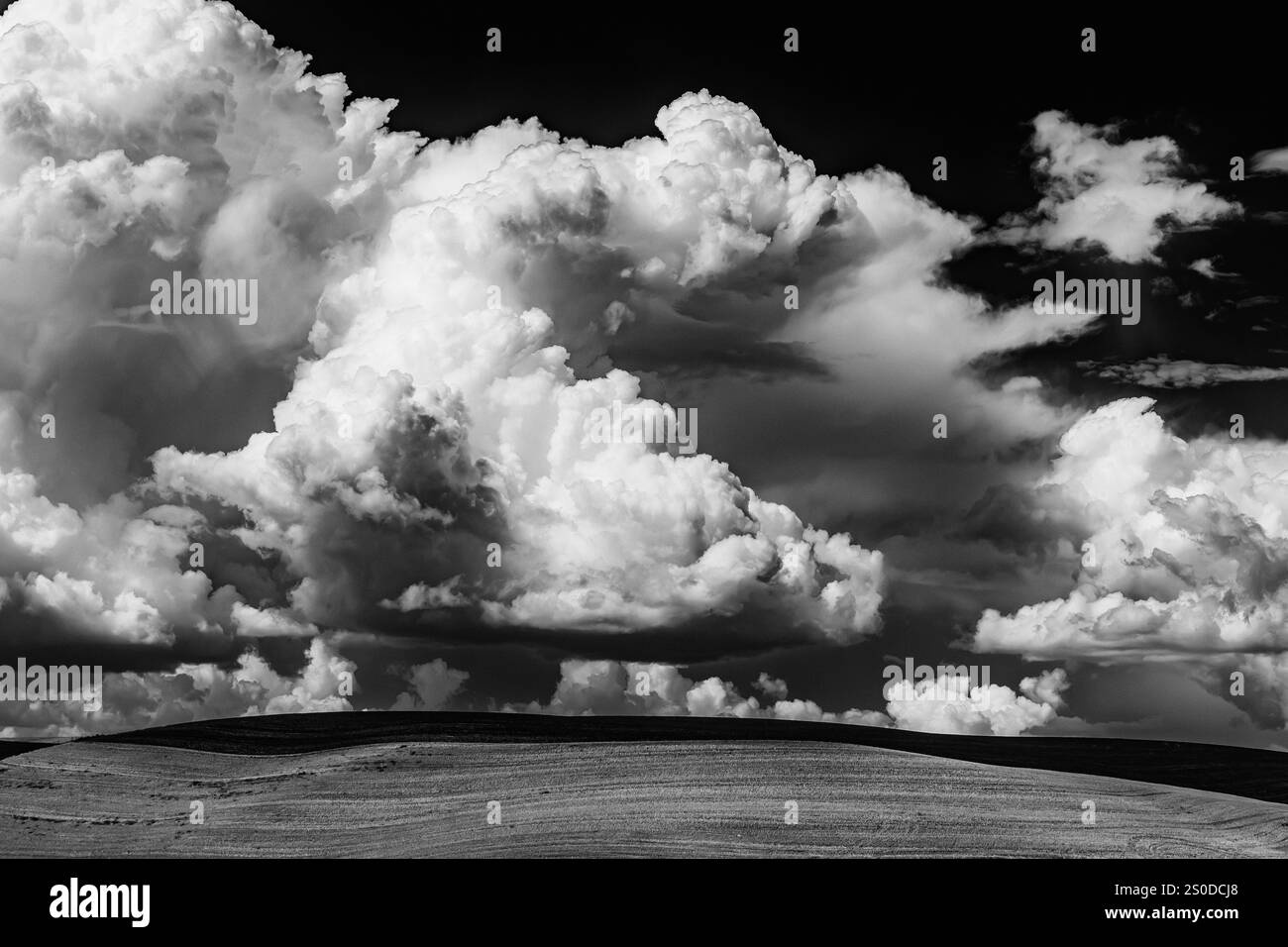 Nuvole spettacolari sulla regione di Palouse, Washington State, Stati Uniti d'America Foto Stock