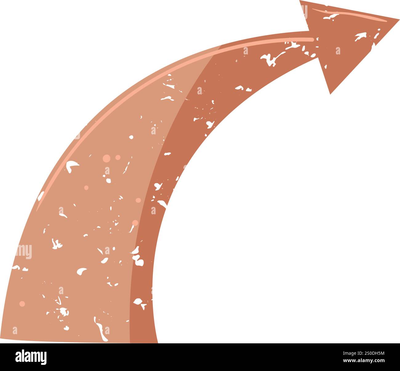 fumetto con freccia retrò estetica. decorazioni con emblema, motivo grafico, insegna con freccia retrò e stile antico. simbolo isolato illusorio vettore Illustrazione Vettoriale