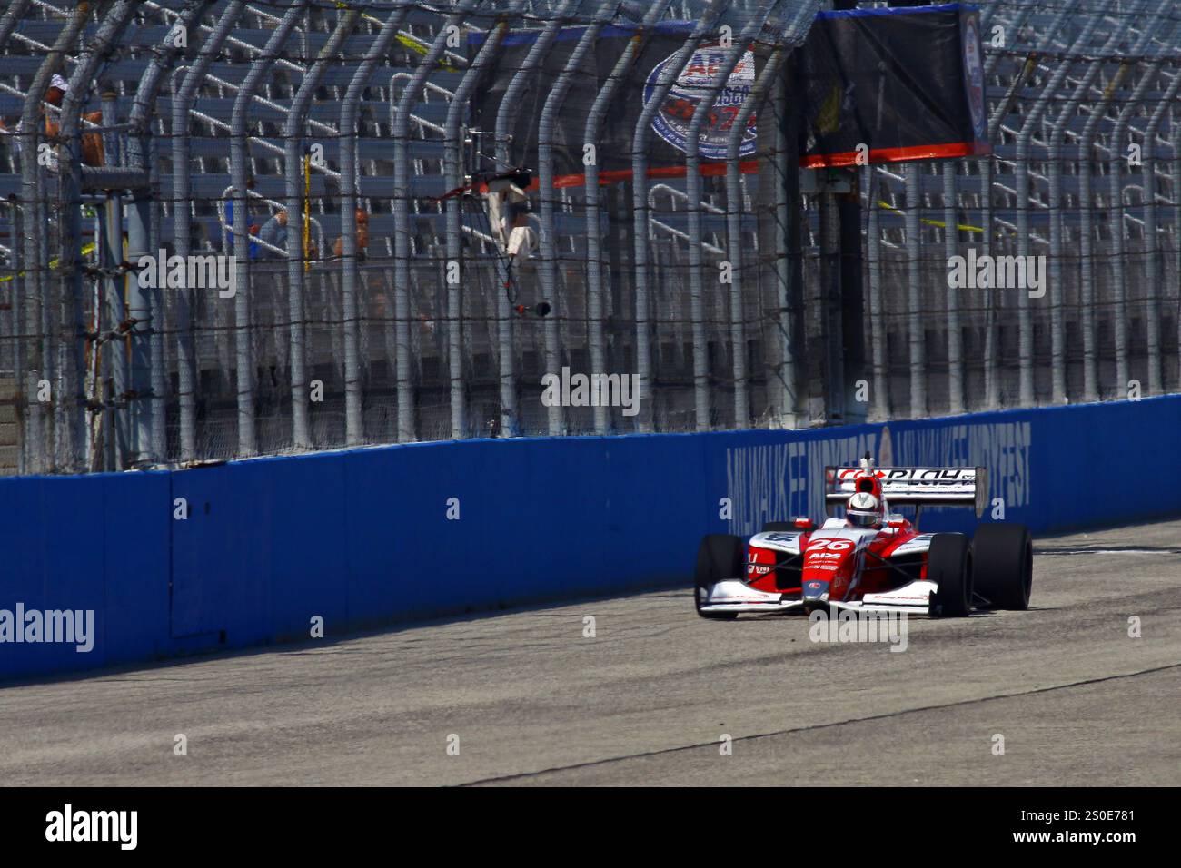 Milwaukee Wisconsin, USA - 15 agosto 2014: Sessione di allenamento Indy Lights Series venerdì. 26 Zach Veach - Stati Uniti, Andretti Autosport Foto Stock