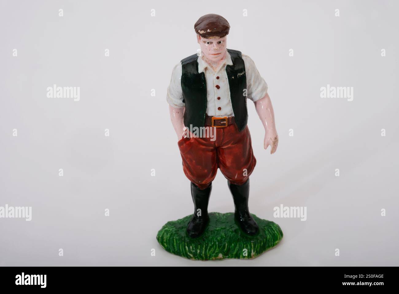 Personaggio in plastica per contadini Foto Stock