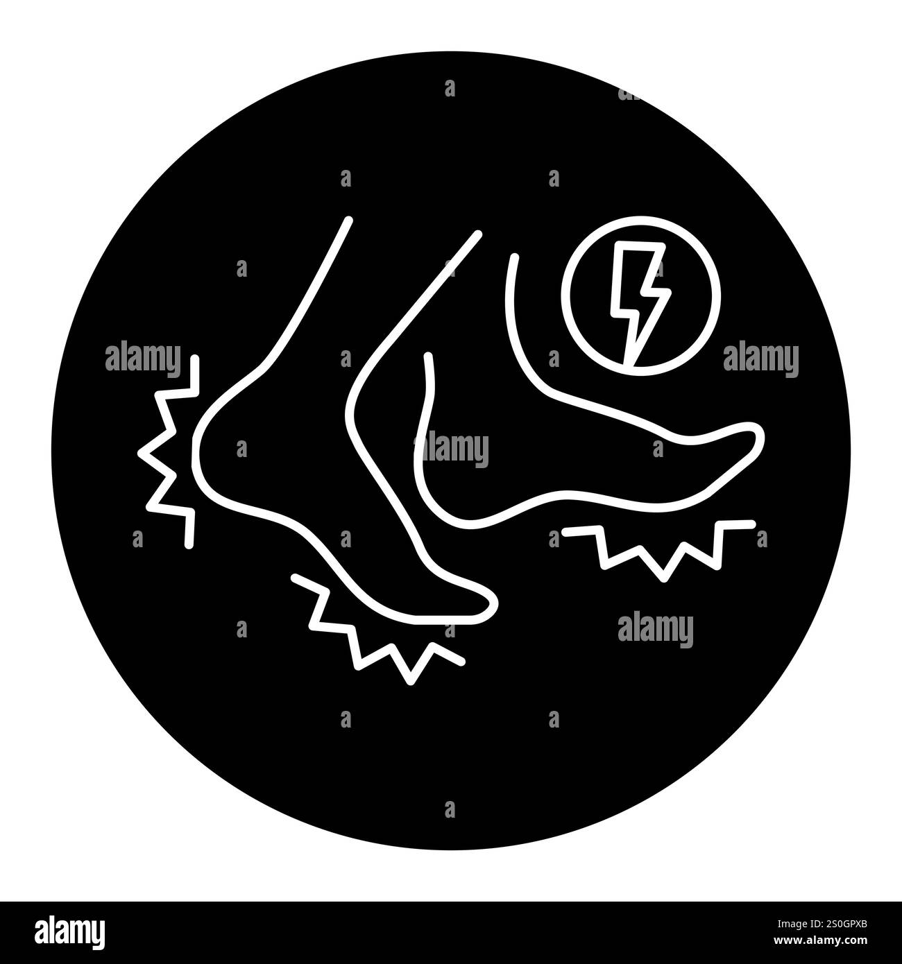 Icona nera della sindrome delle gambe senza riposo. Firma per pagina Web, app mobile, pulsante, logo. Pulsante isolato vettore. Traccia modificabile. Illustrazione Vettoriale