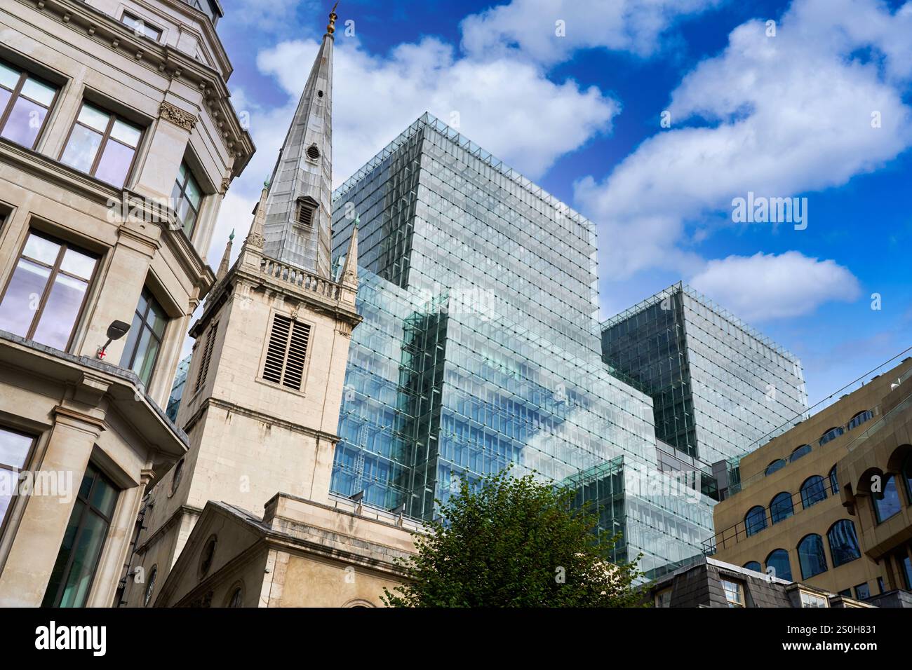 City of London, St Margaret Pattens, Eastcheap, Buildings of the Financial District, London, England, UK Foto Stock