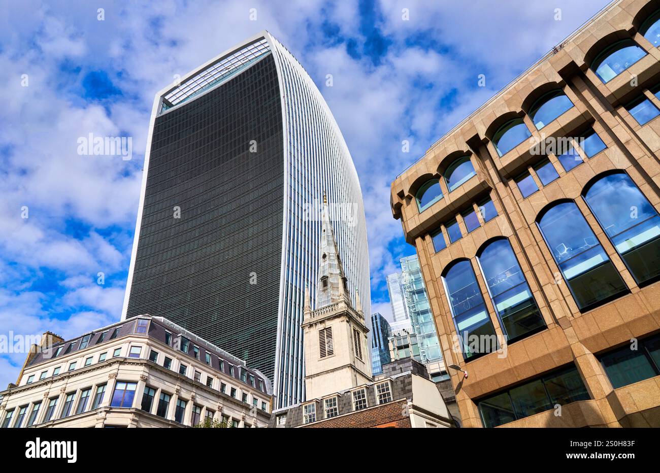City of London, Sky Garden, St Margaret Pattens, Eastcheap, Buildings of the Financial District, Londra, Inghilterra, Regno Unito Foto Stock