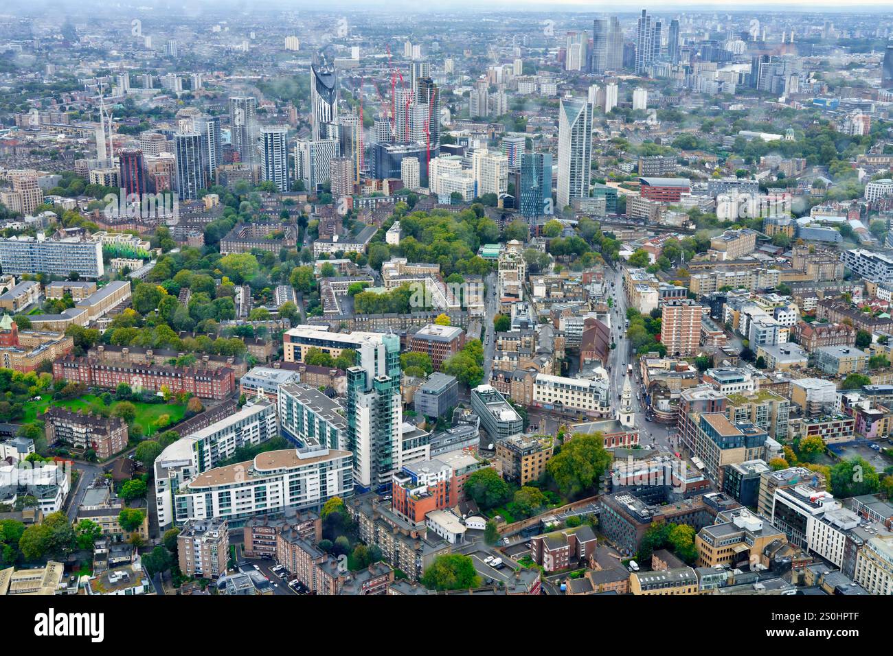 Vista da The Shard, Londra, Inghilterra, Regno Unito Foto Stock