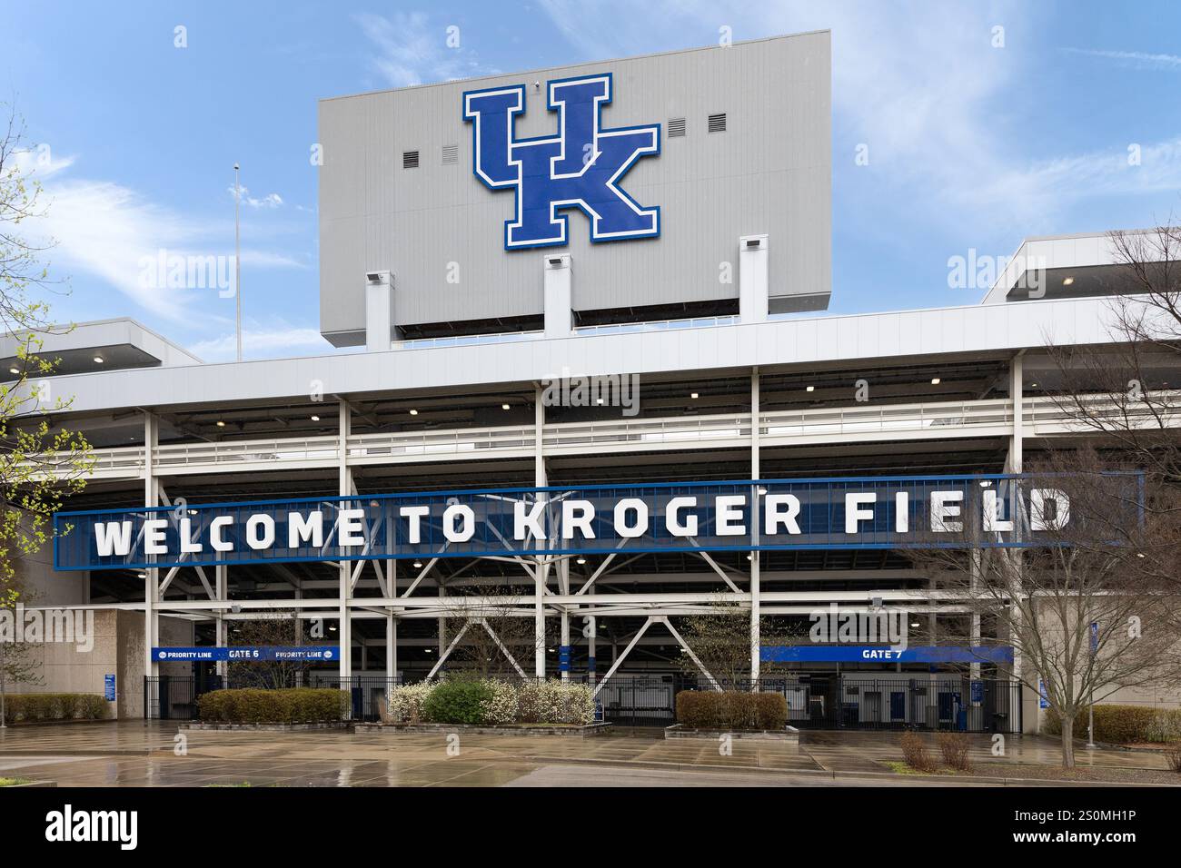 Kroger Field è sede della University of Kentucky Wildcats, situata nel centro di Lexington, Kentucky. Foto Stock