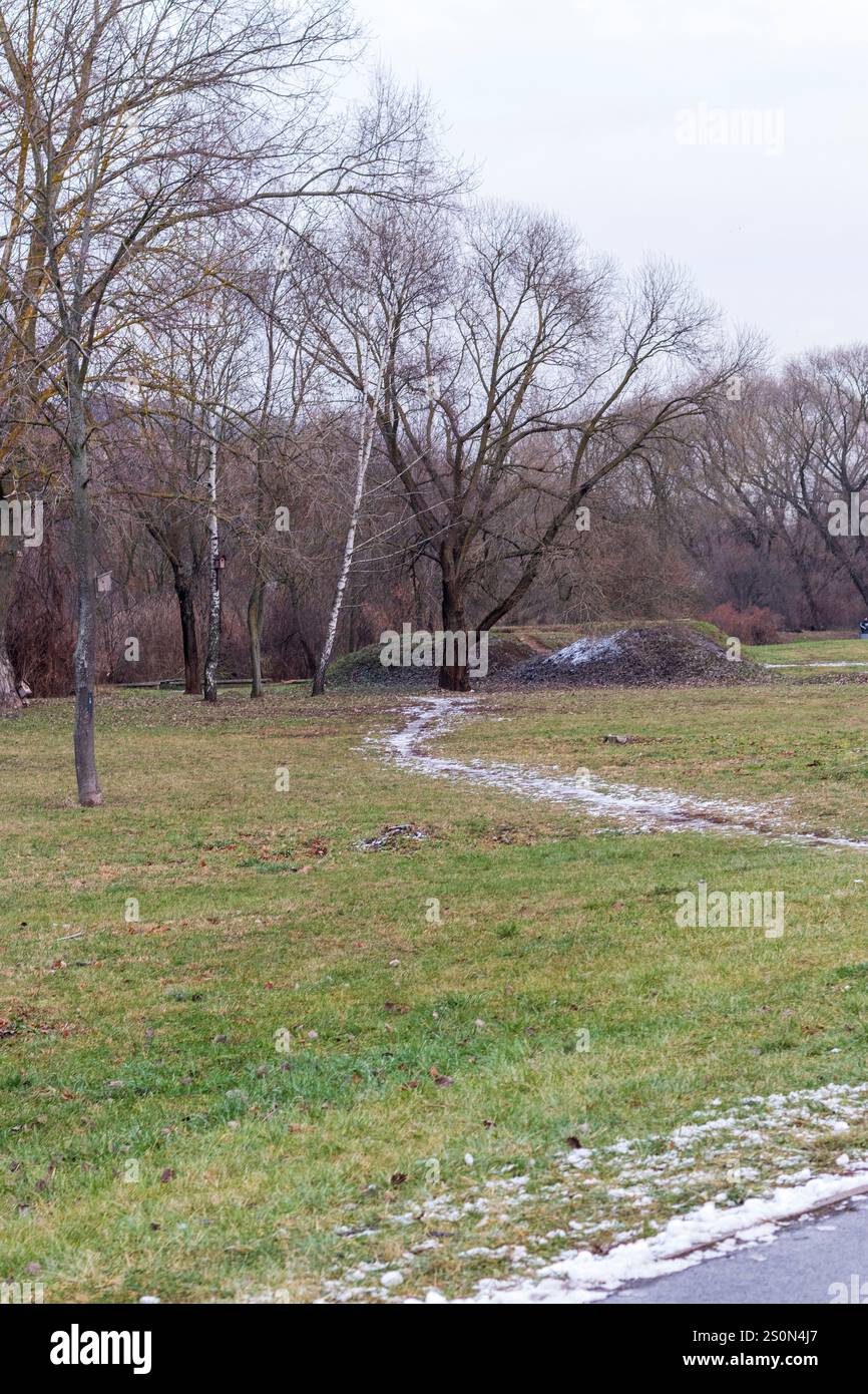 Foto del parco invernale Foto Stock