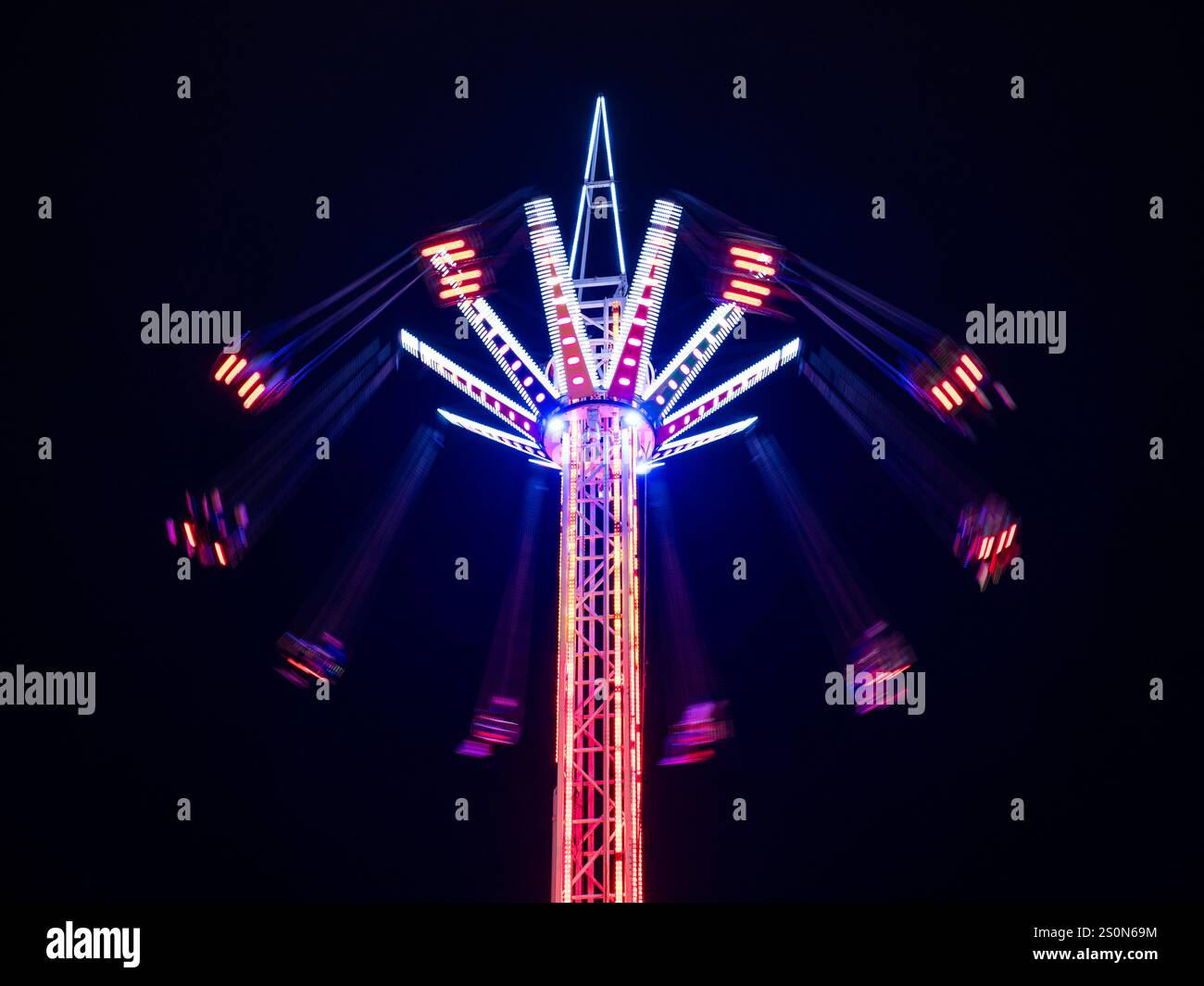 Star Flyer, Reading Winter Wonderland, Caversham, Reading, Berkshire, Inghilterra, Regno Unito, Gran Bretagna. Foto Stock