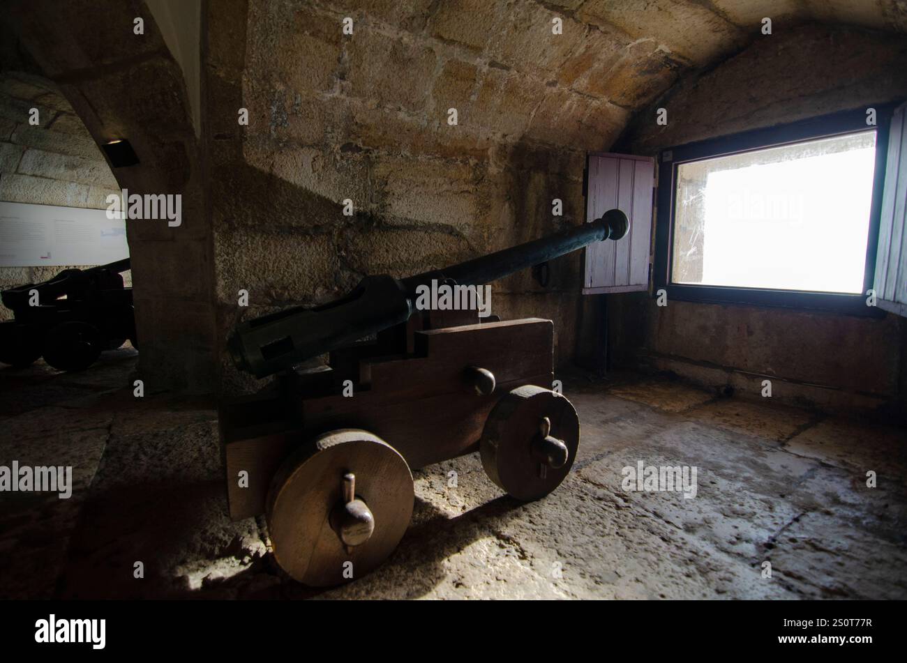 Torre de Belem. Archi in stile Rennaissance. Costruito nel XVI secolo per difendere la foce del fiume Tago. Belem, Lisbona, Portogallo Foto Stock
