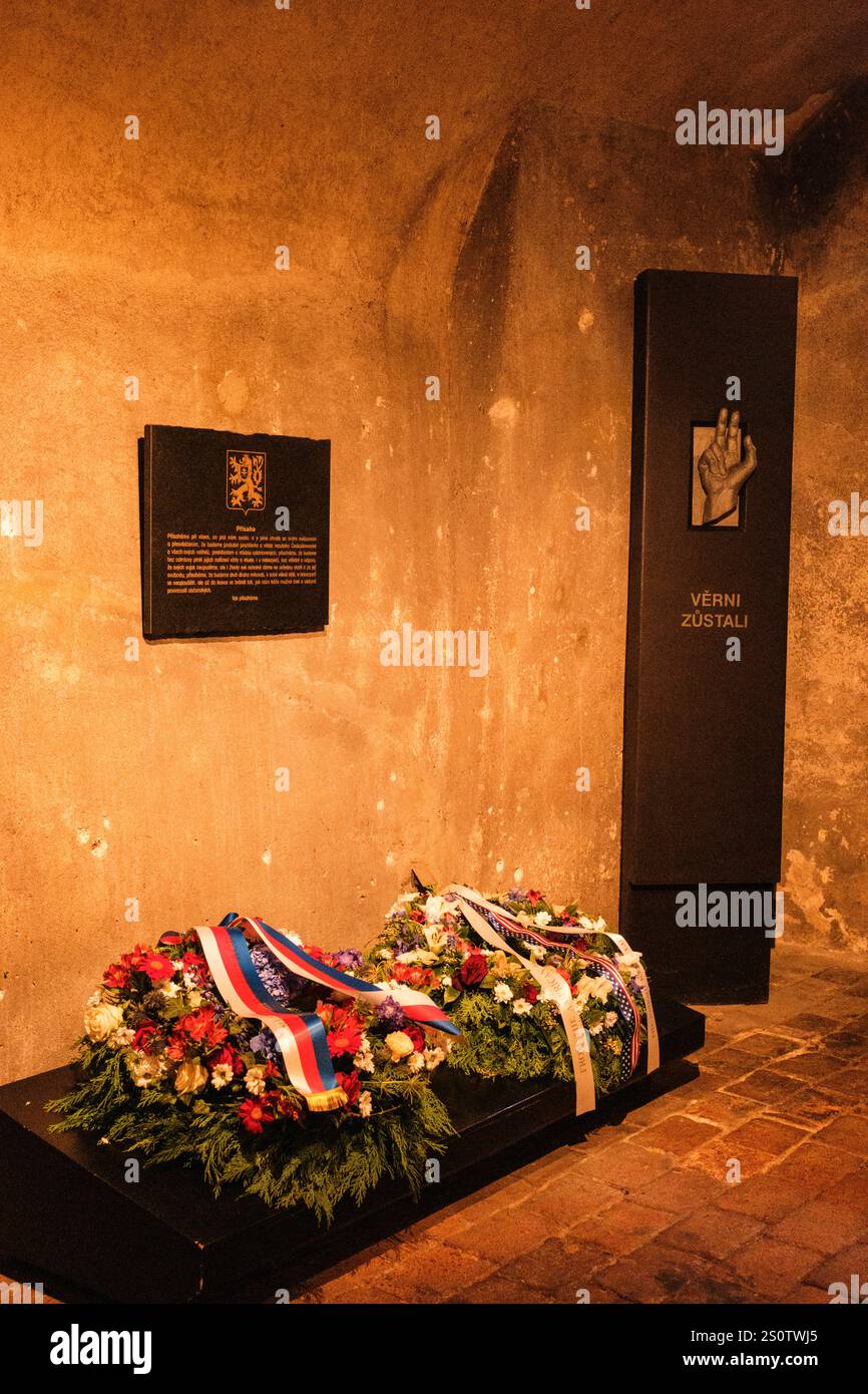 Chiesa dei Santi Cirillo e Metodio, Memoriale Nazionale alle vittime del terrore di Heydrich, seconda guerra mondiale, Praga, Repubblica Ceca, Cechia. Foto Stock