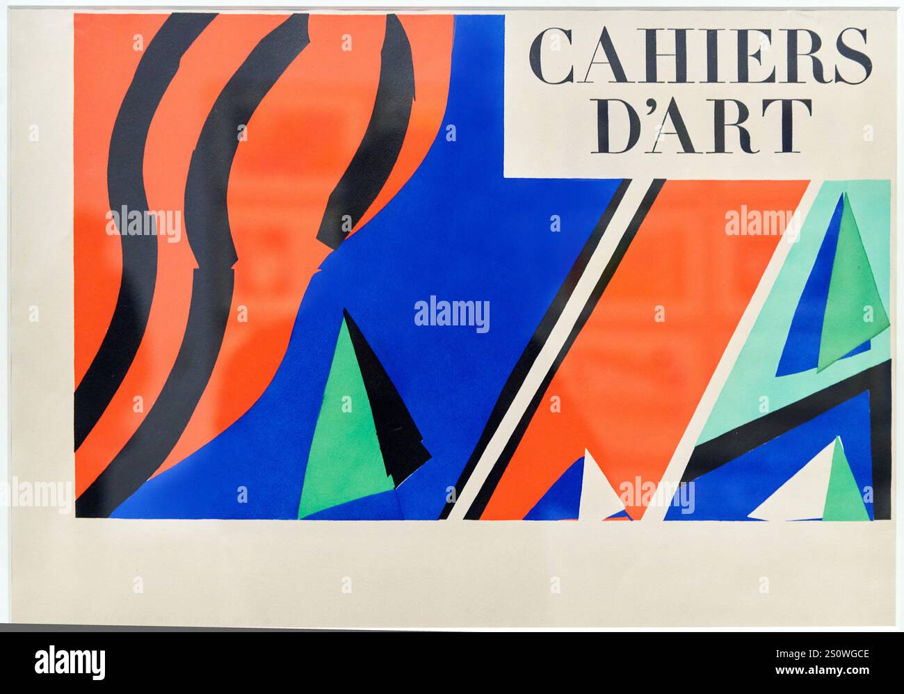 Copertina dell'edizione deluxe dell'album dei disegni Cahiers d'art, 1936 no. 3-5, 1936, Stencil from the original collage, Henri Matisse (1869-1954) Foto Stock