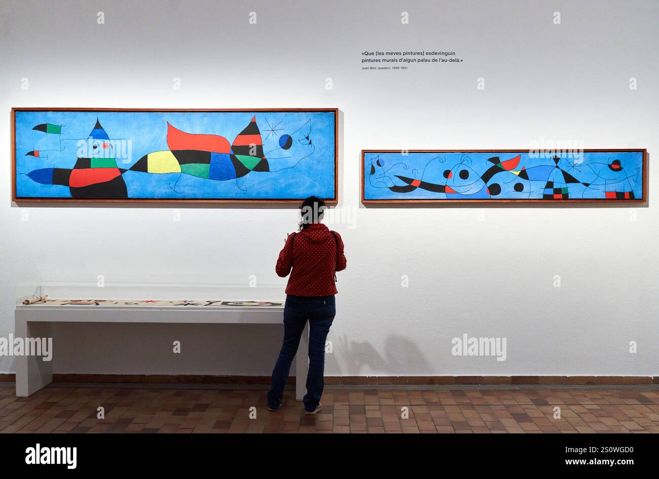 Pittura (per David Fernández Miró), 1965, Makemono, 1956, Joan Miró, Barcellona, Catalogna, Spagna Foto Stock