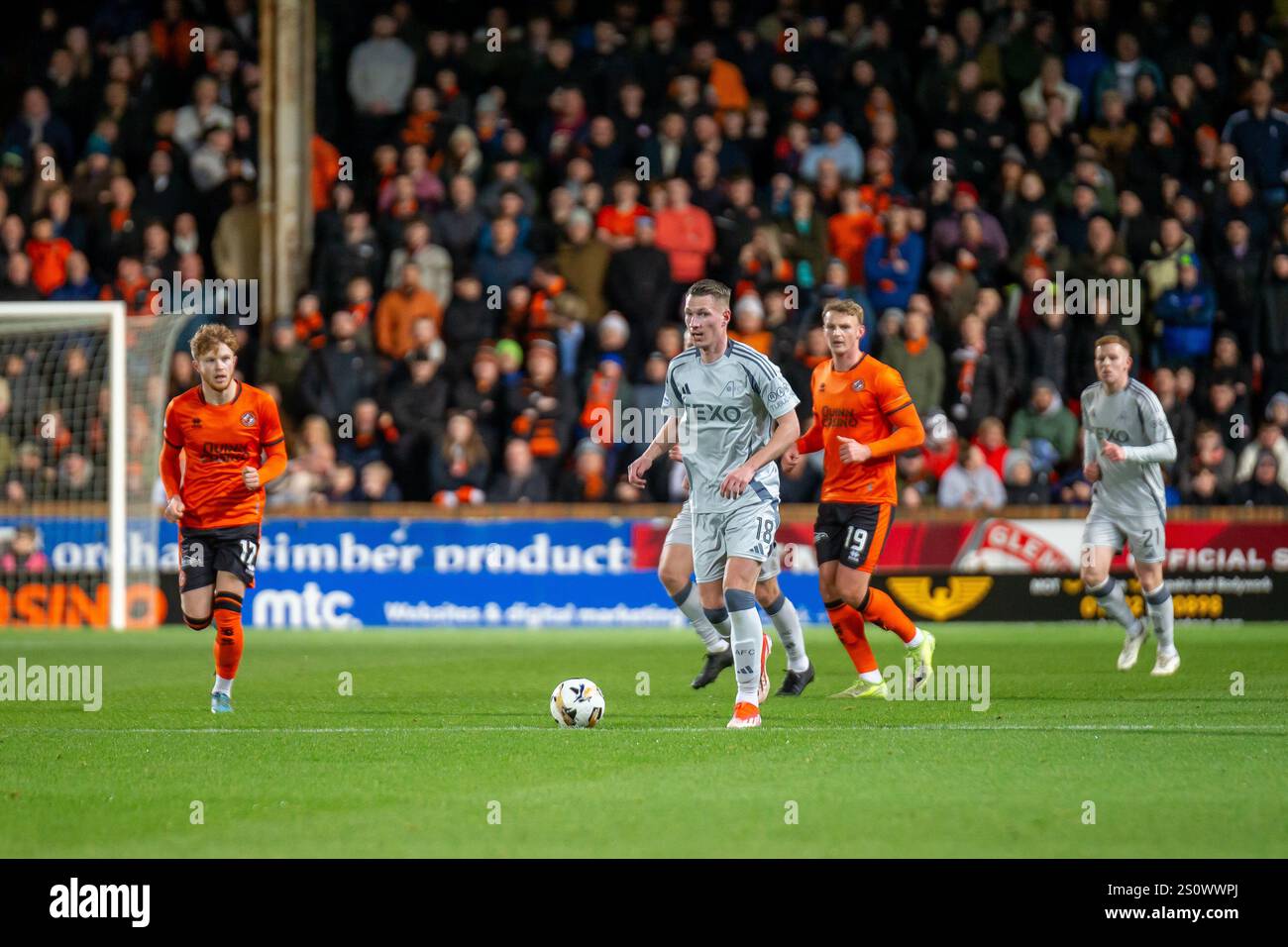 Dundee, Scozia. 31 dicembre 2024. Topi Keskinen dell'Aberdeen durante la partita della Scottish Premiership tra il Dundee United che ospita l'Aberdeen al Tannadice Park. Foto Stock