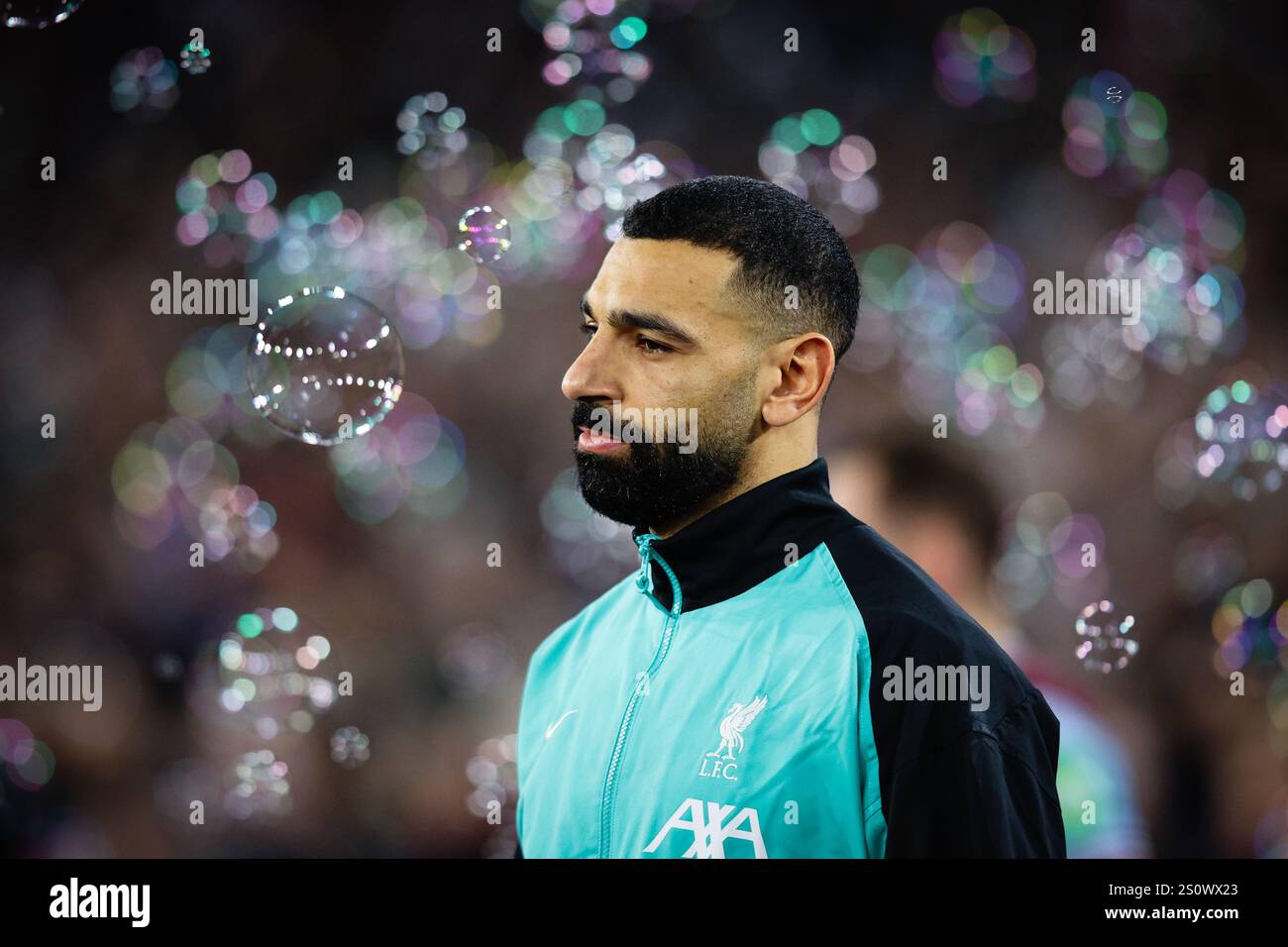 LONDRA, Regno Unito - 29 dicembre 2024: Mohamed Salah del Liverpool durante la partita di Premier League tra il West Ham United FC e il Liverpool FC al London Stadium (credito: Craig Mercer/ Alamy Live News) Foto Stock